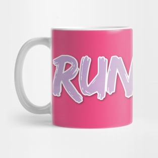 Purple Tie Dye Runner Design for Women Mug